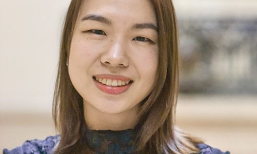 Portrait of Cindy Qian in the Duke House