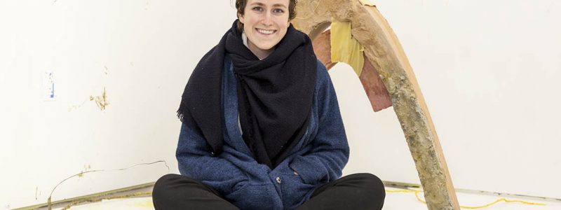 Portrait of the artist in their studio