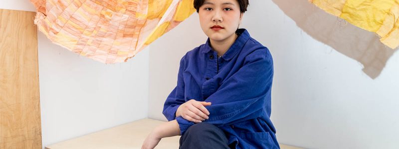 Portrait of the artist in the studio