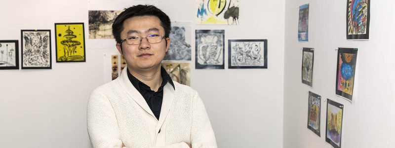 Portrait of the artist the studio
