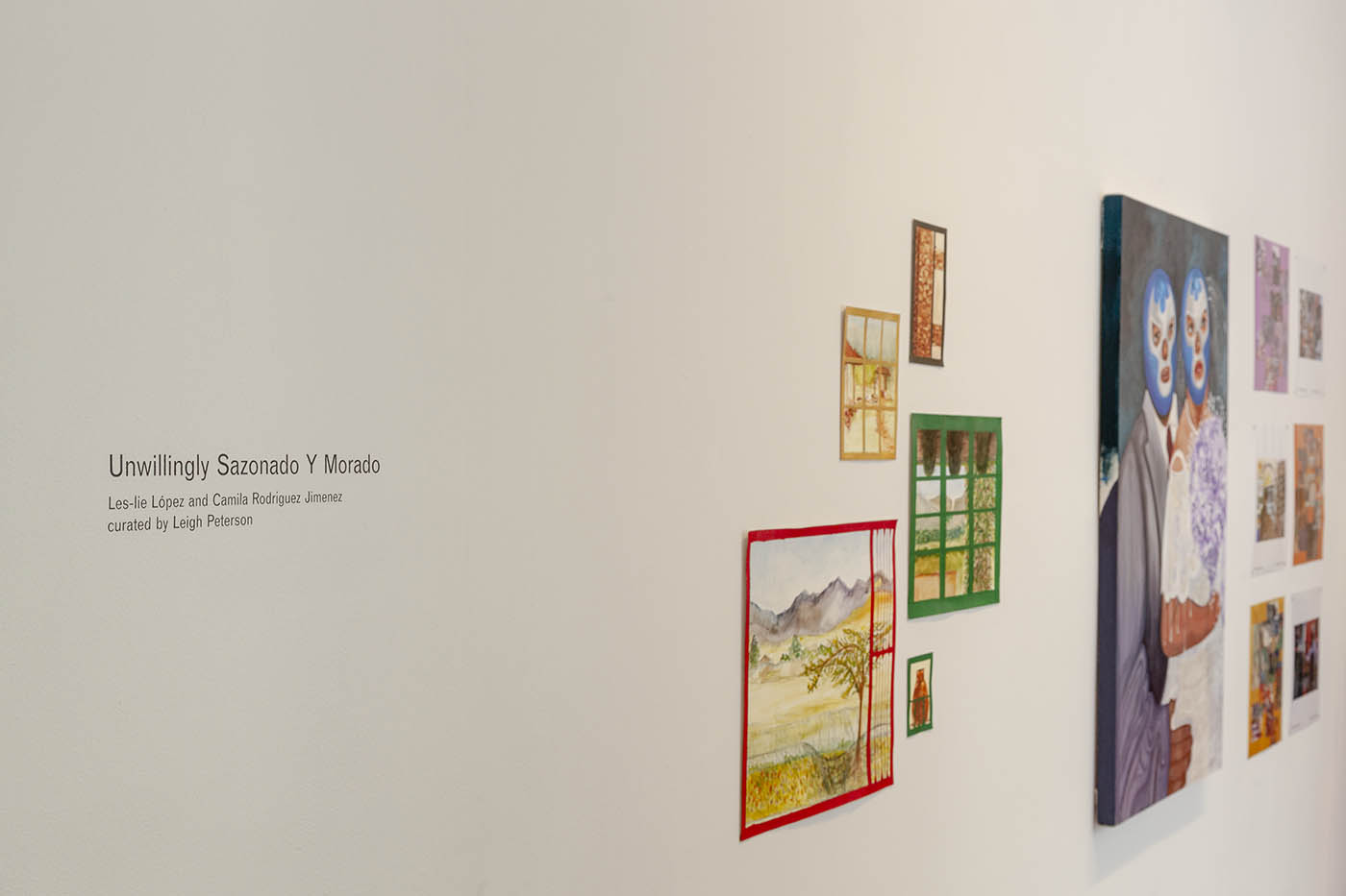 Exhibition Entrance to UNWILLINGLY SAZONADO Y MORADO